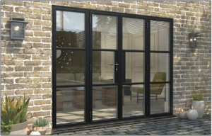 Black Aluminum Doors